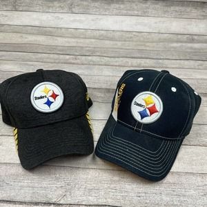 Two Pittsburgh Steelers Hats One Is New And One Is Used Both Great Condition!
